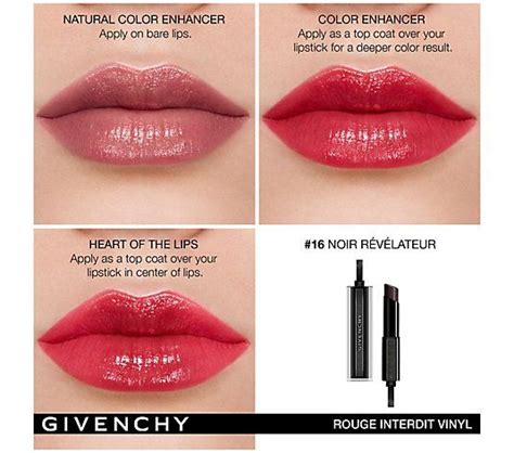 givenchy rouge interdit temptation black